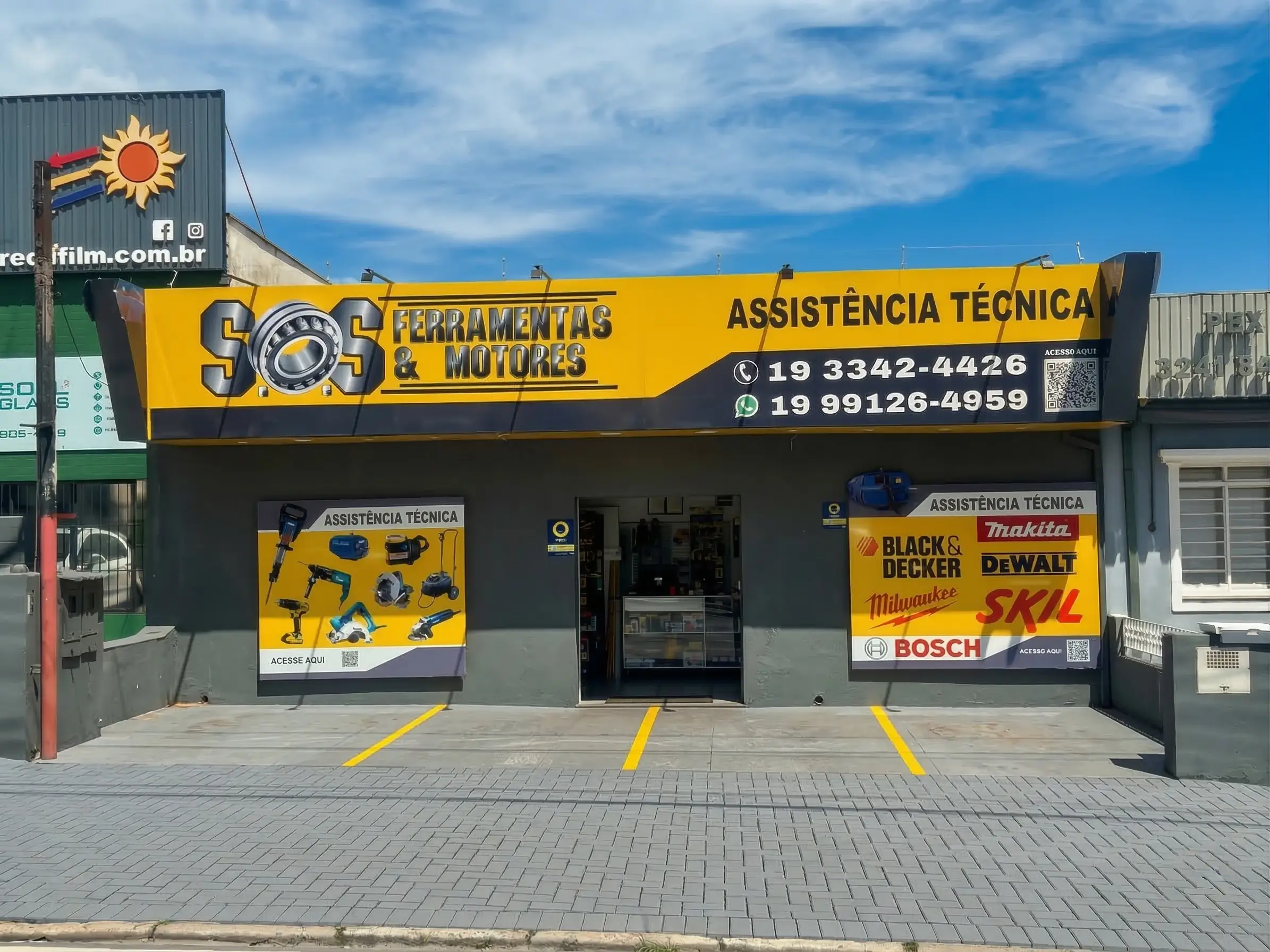 Fachada da loja S.O.S Ferramentas